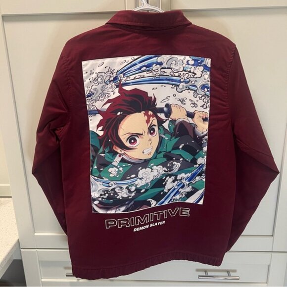 PRIMITIVE x DEMON SLAYER Tanjiro Kamado Anime Utility Jacket Men’s Size Small - Picture 6 of 16